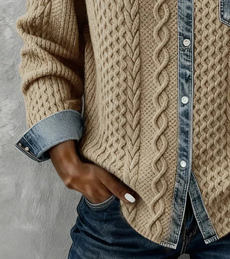 CARRIE | BRAIDED KNIT BLOUSE