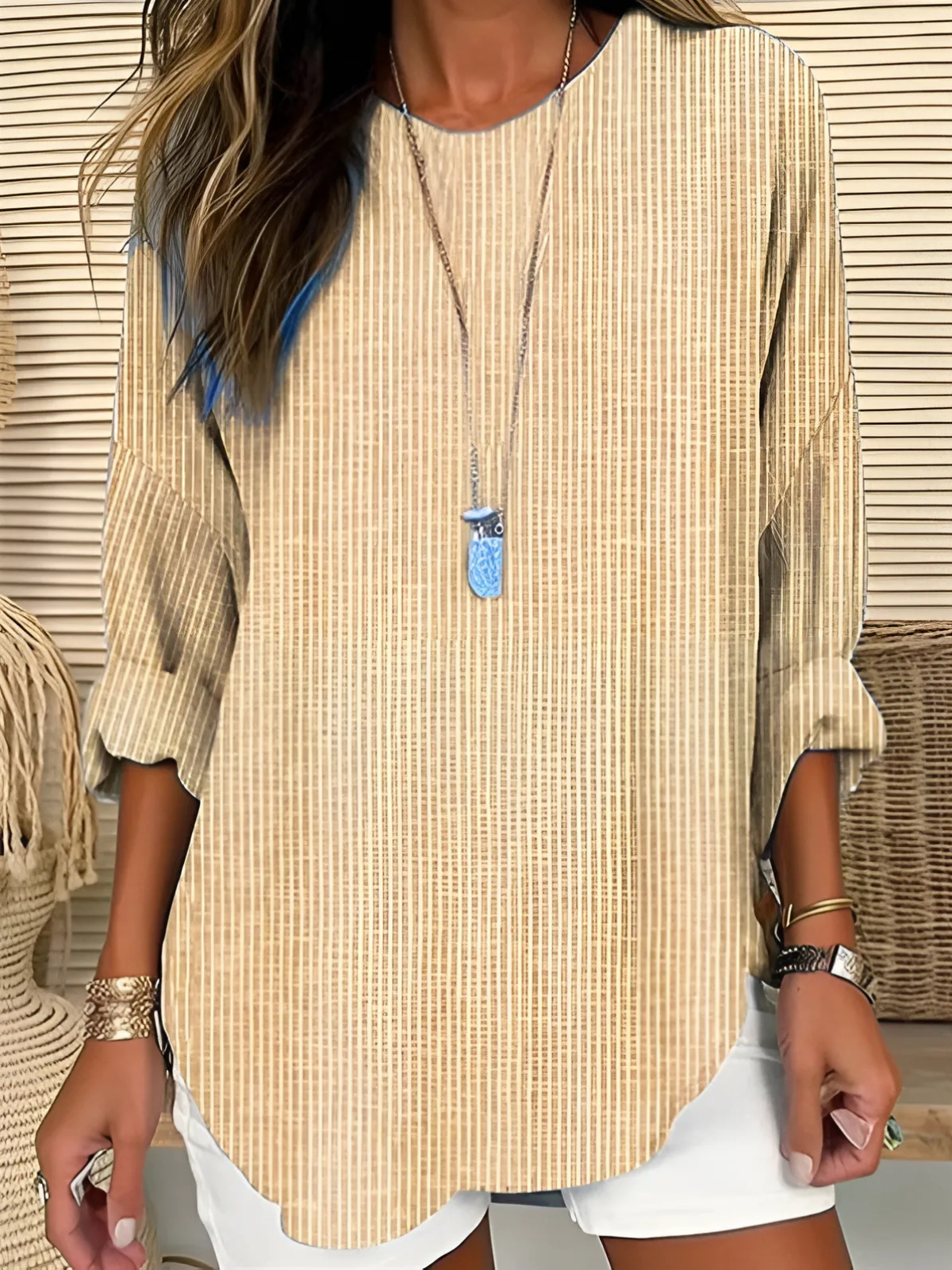 Stella | Trendy Striped Blouse
