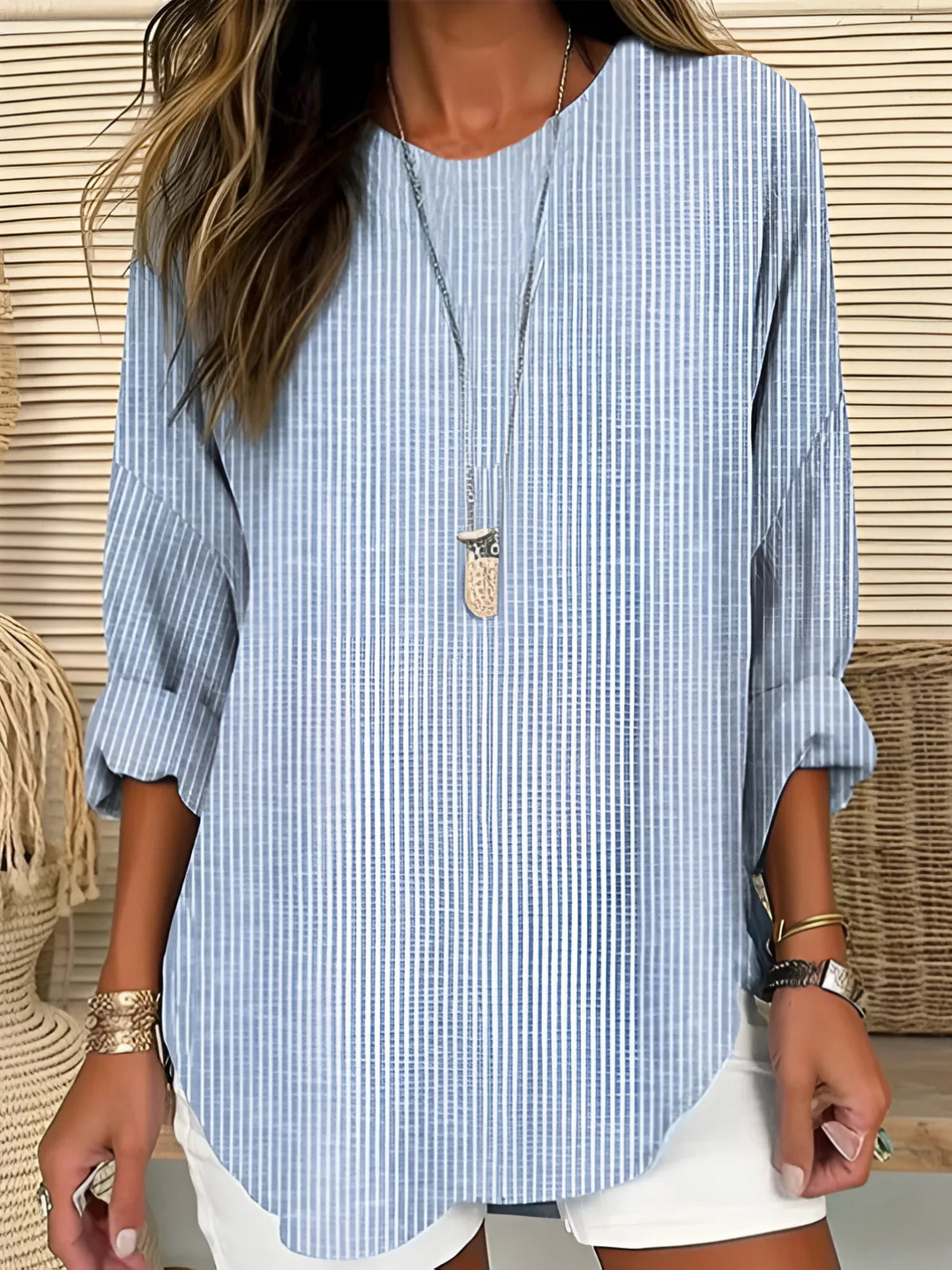 Stella | Trendy Striped Blouse