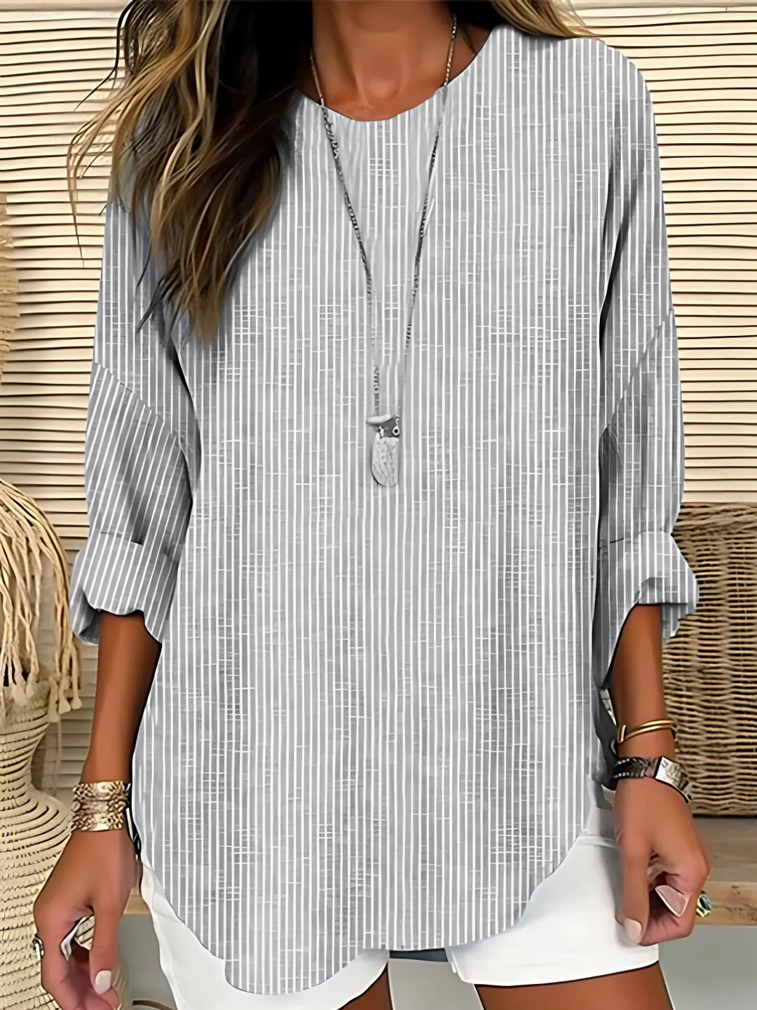 Stella | Trendy Striped Blouse