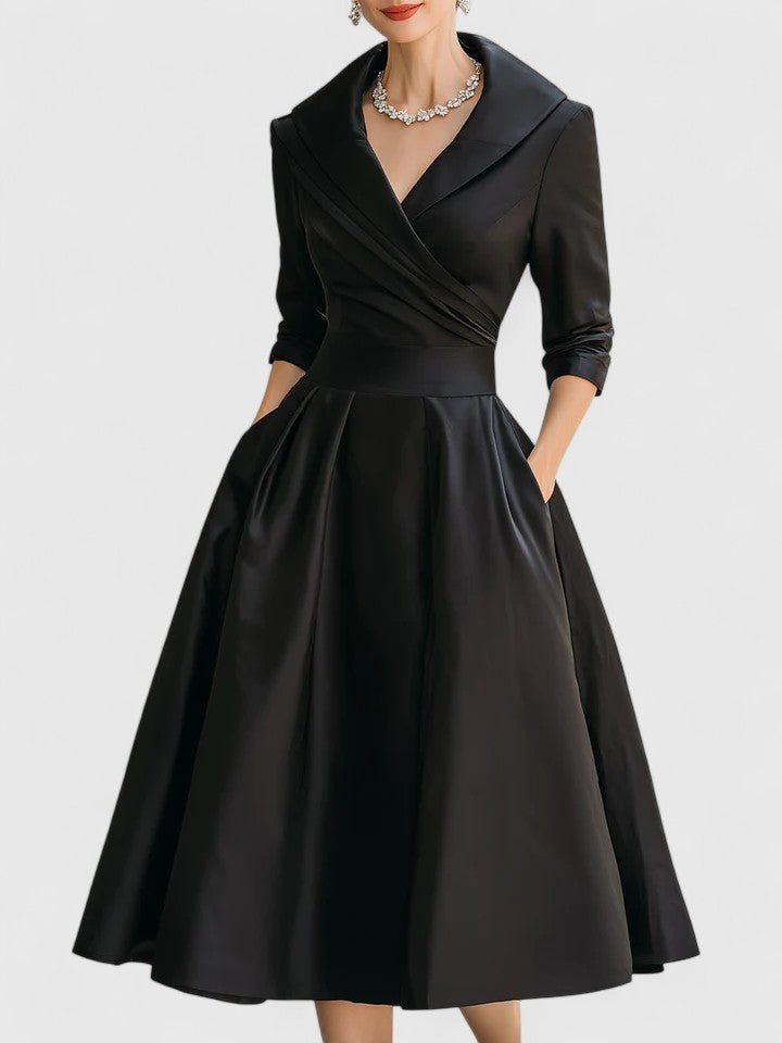 SARAH | SATIN MIDI DRESS