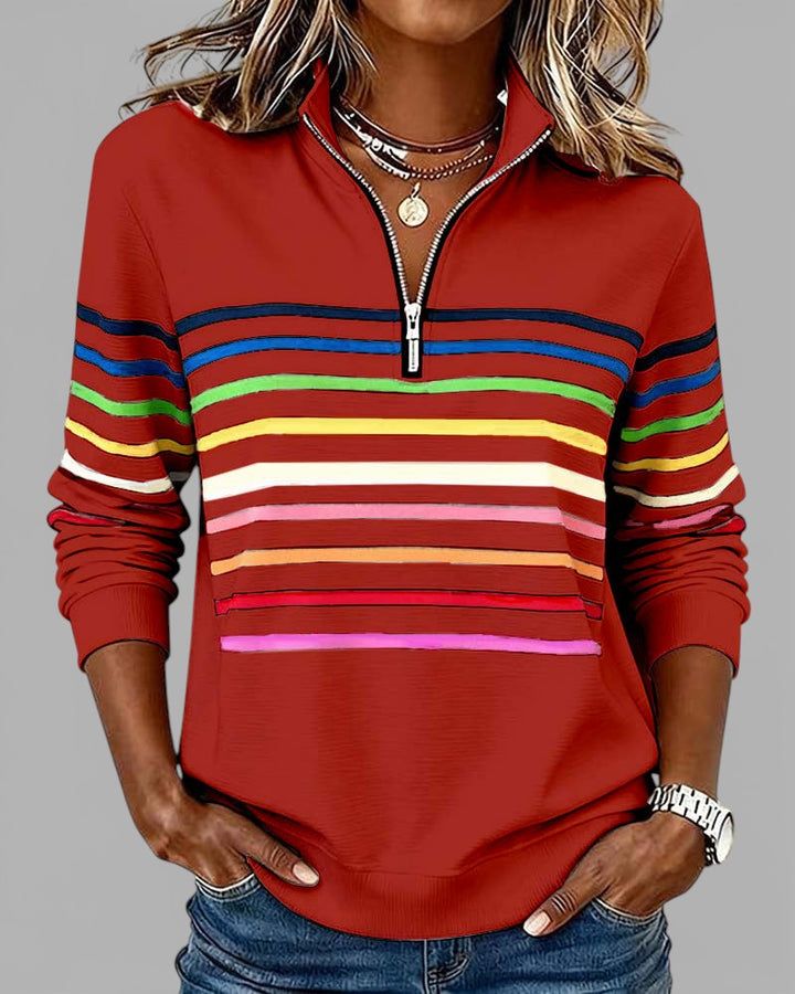 Cassie | Elegant Half-Zip Sweatshirt