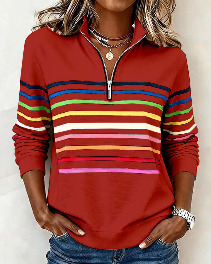 Cassie | Elegant Half-Zip Sweatshirt
