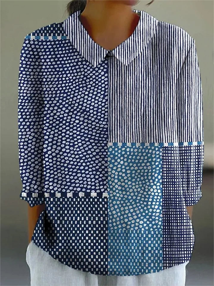 Allison | Vintage Colorful Blouse