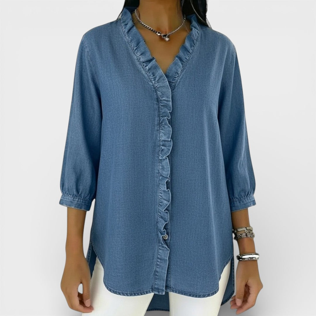Everly | Elegant Ruffled Blouse