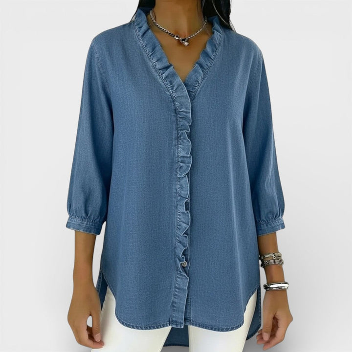 Everly | Elegant Ruffled Blouse