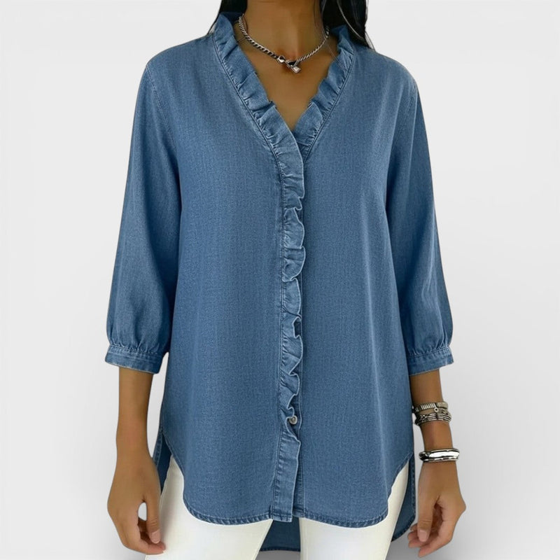 Everly | Elegant Ruffled Blouse