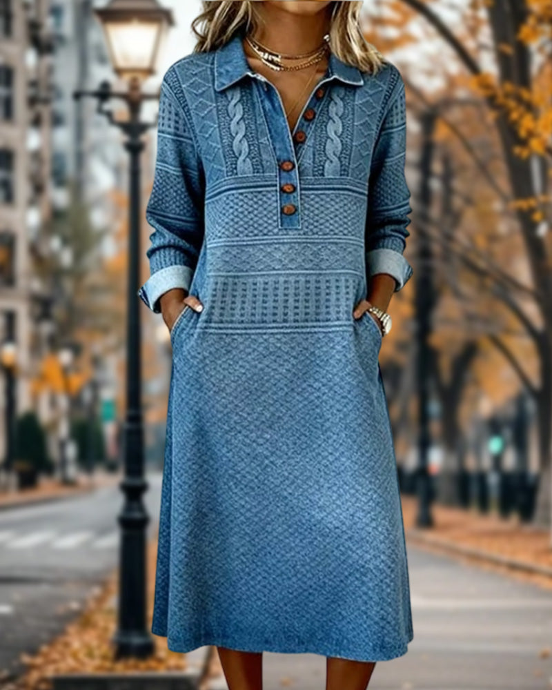 Evelyn | Half-Button Dress