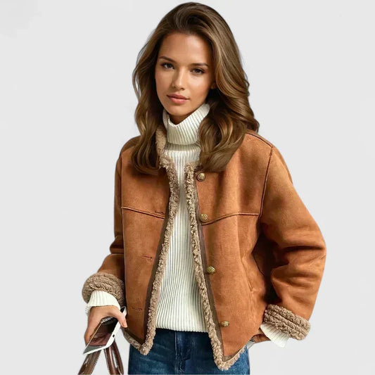 ANGELINA | BUTTON-FRONT TAILORED JACKET