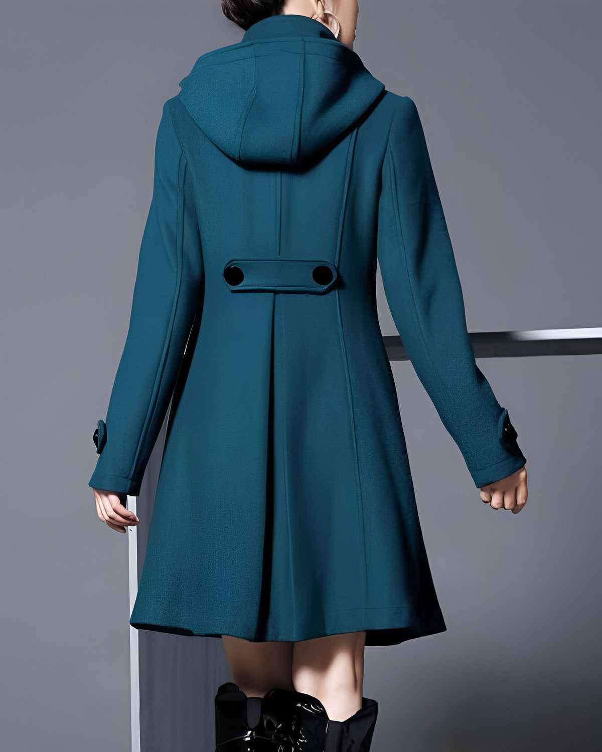Adella | Elegant Hooded Pocket Jacket