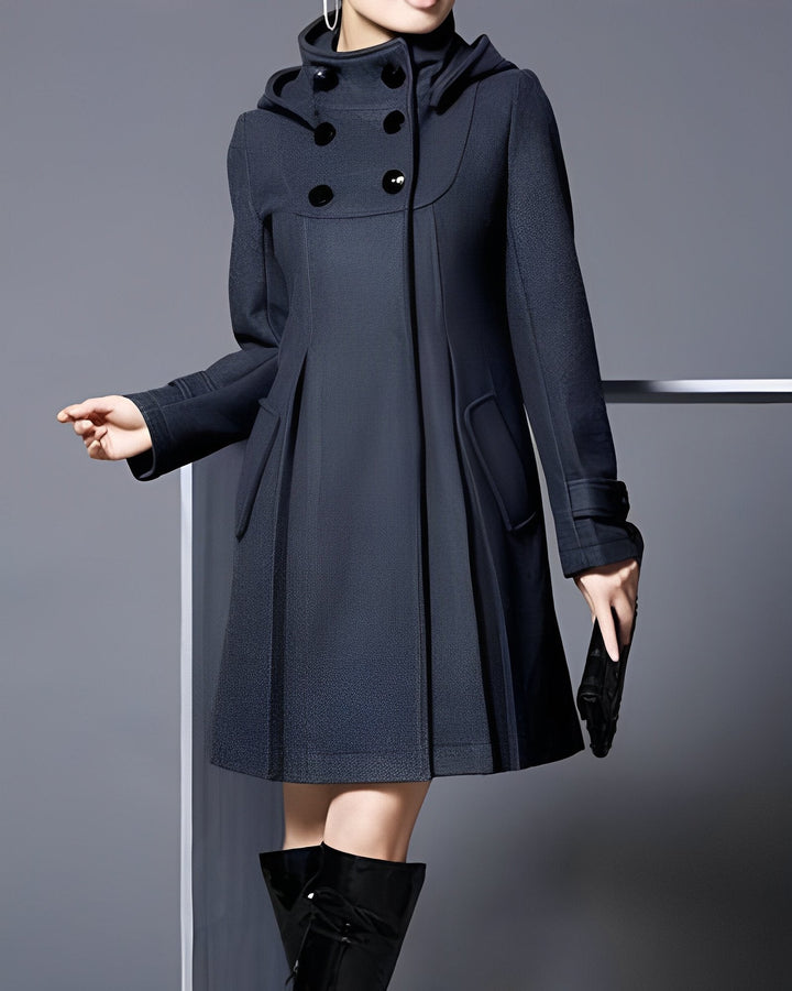 Adella | Elegant Hooded Pocket Jacket