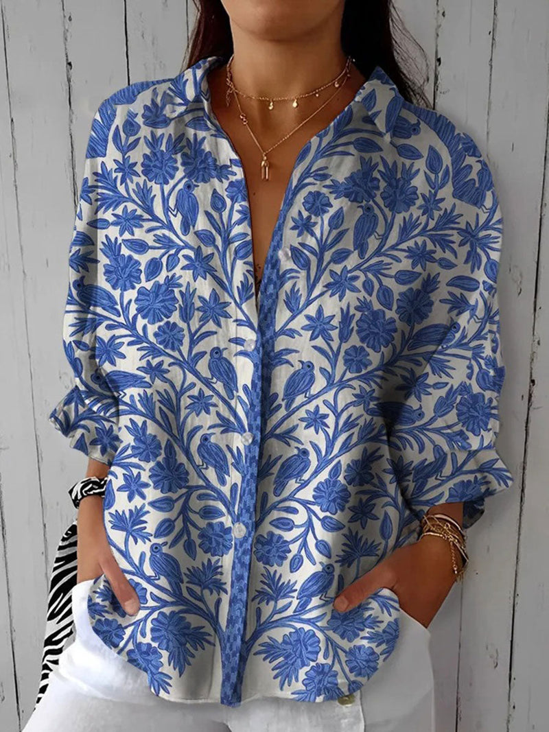Maeve | Blue Garden Blouse