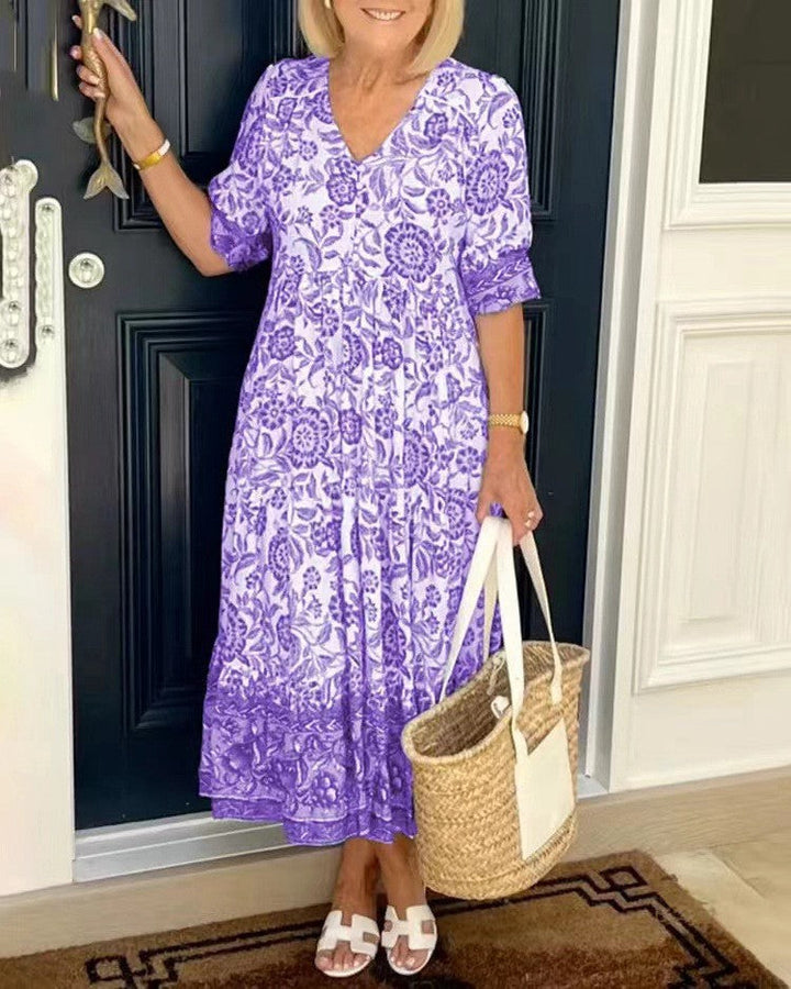 Harper | Graceful V-Neck Floral