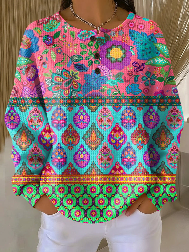 Sign | Knit with Ethnic Floral Patterns