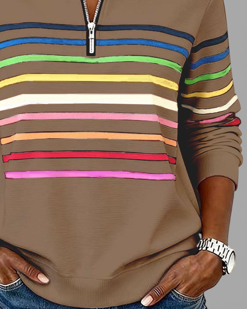 Cassie | Elegant Half-Zip Sweatshirt