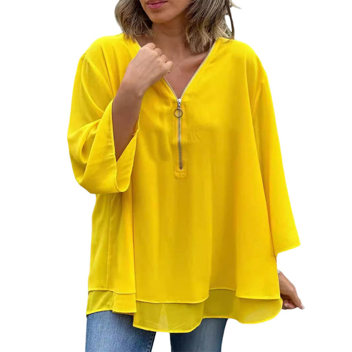 Hazel | Stylish V-Neck Flowy Top