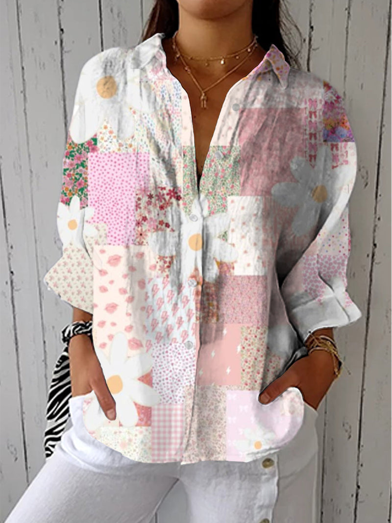 Sienna | Patchwork Daisy Blouse