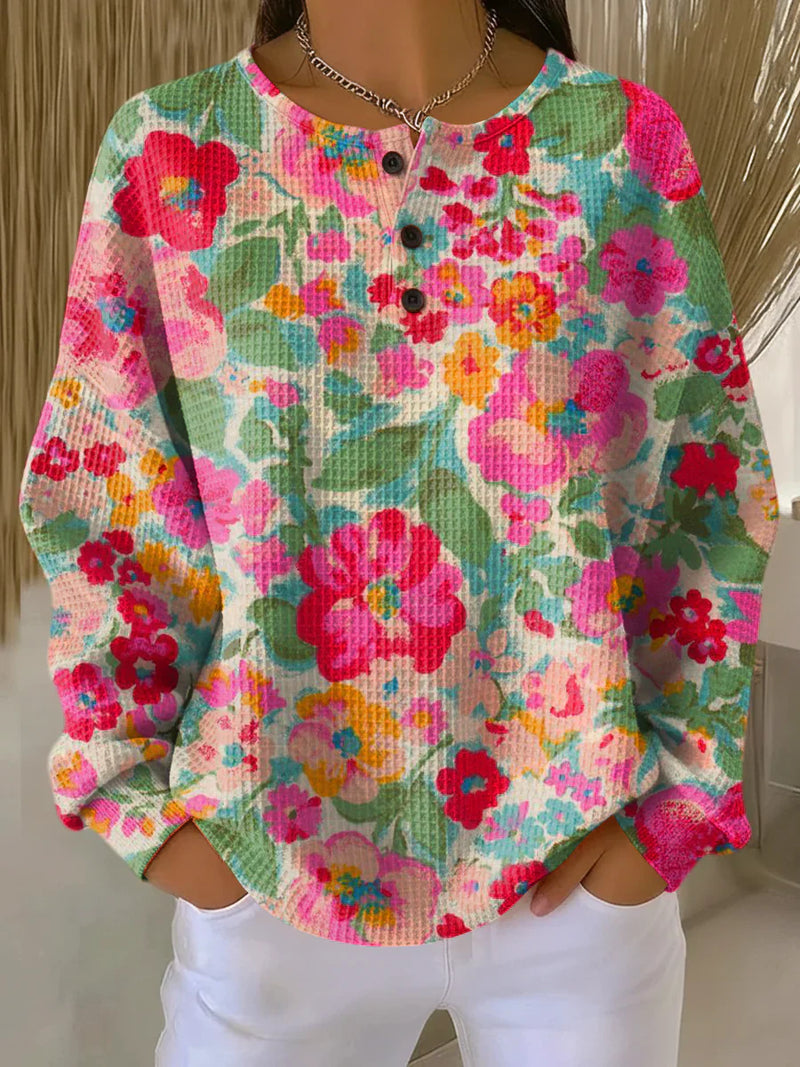 Maja | Soft Shirt with Colorful Flowers