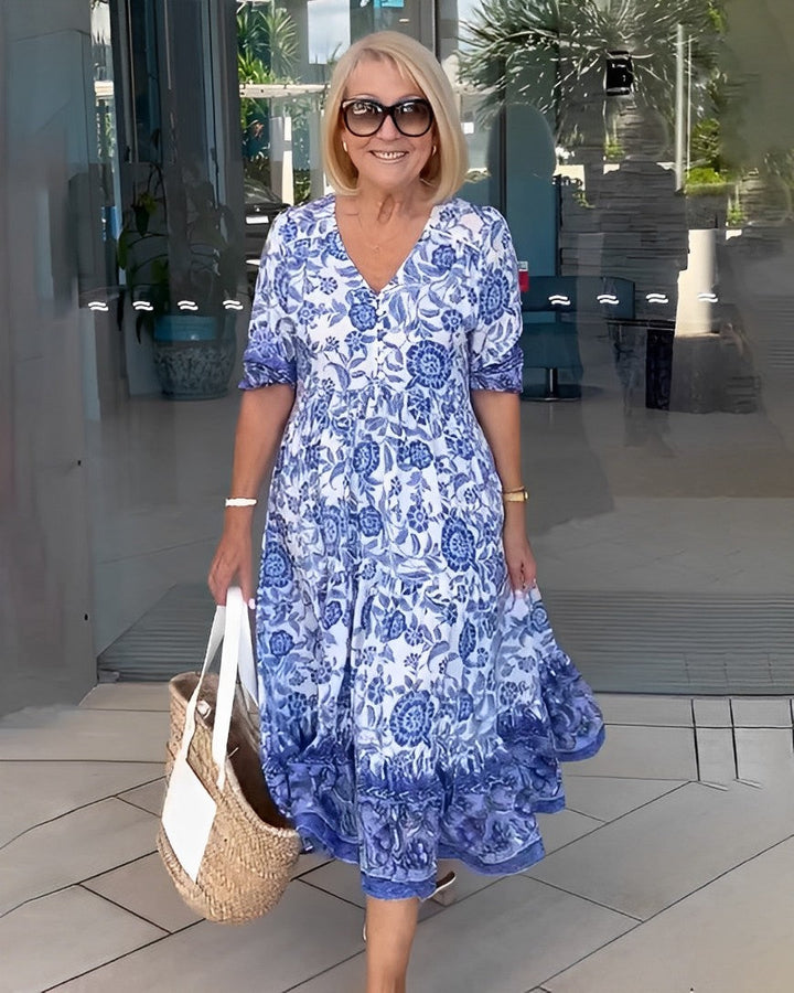 Harper | Graceful V-Neck Floral