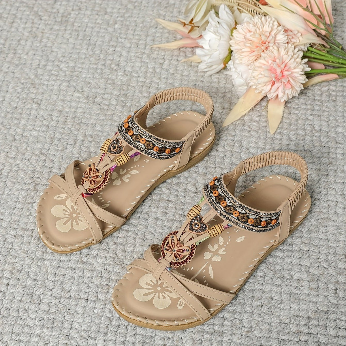Allison | Boho Flat Sandals