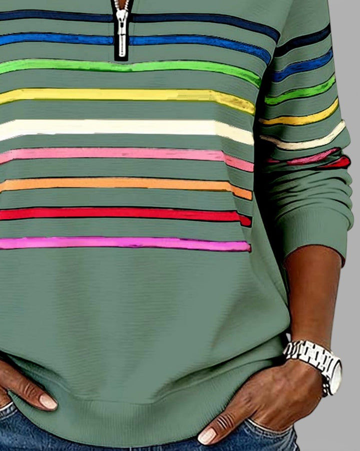 Cassie | Elegant Half-Zip Sweatshirt