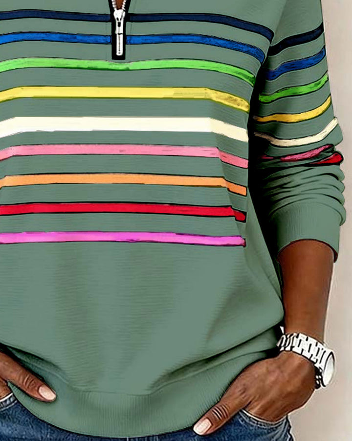 Cassie | Elegant Half-Zip Sweatshirt