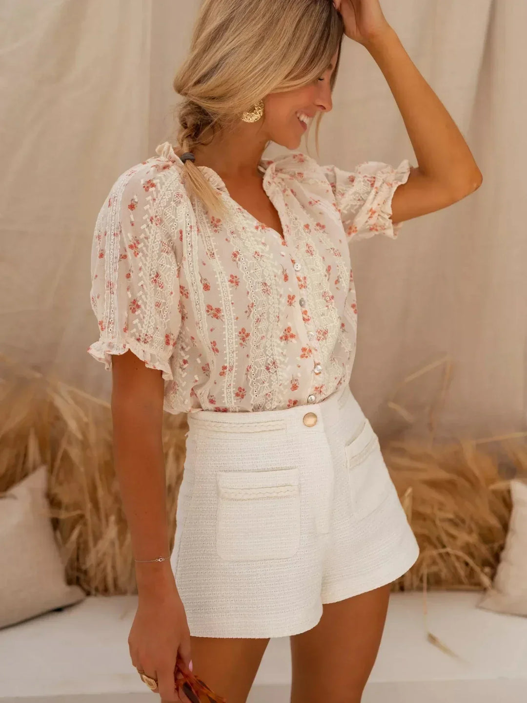 Grace | Floral Print Blouse for Women