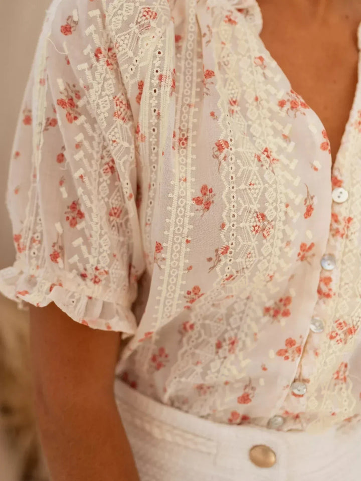 Grace | Floral Print Blouse for Women