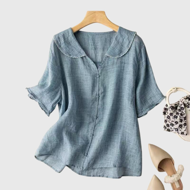 ADELE | LIGHTWEIGHT STRAIGHT-CUT BLOUSE