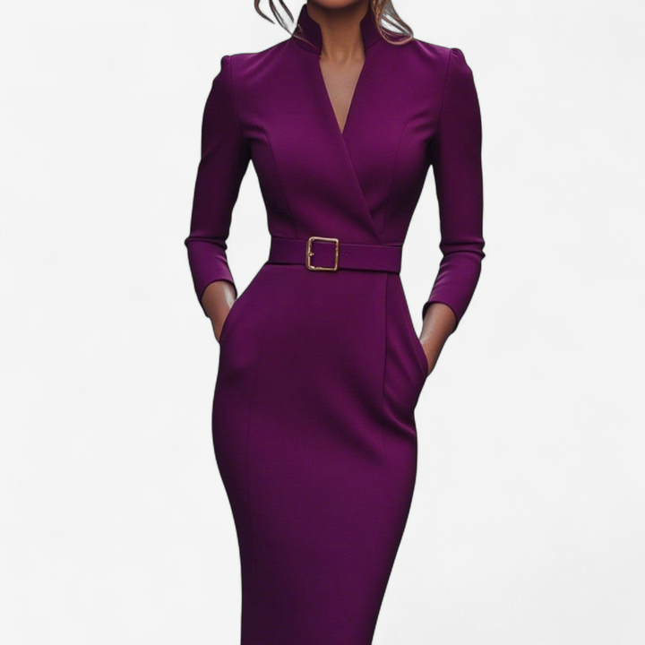Miriam | Elegant Belted Dress