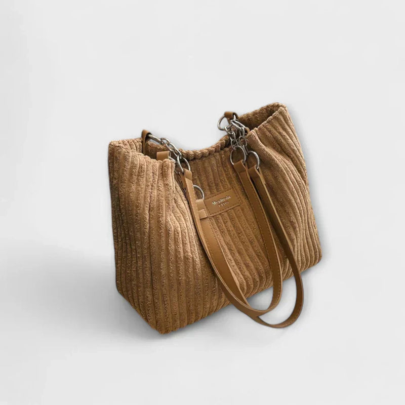 Olivia | Soft Cord Shoulder Bag
