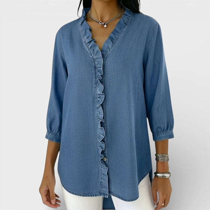 Everly | Elegant Ruffled Blouse