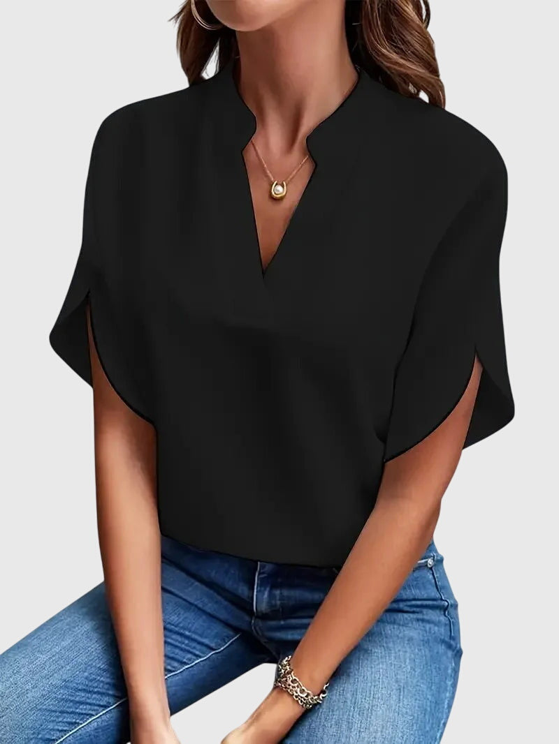 Carly | Soft and Elegant V-Neck Shirt