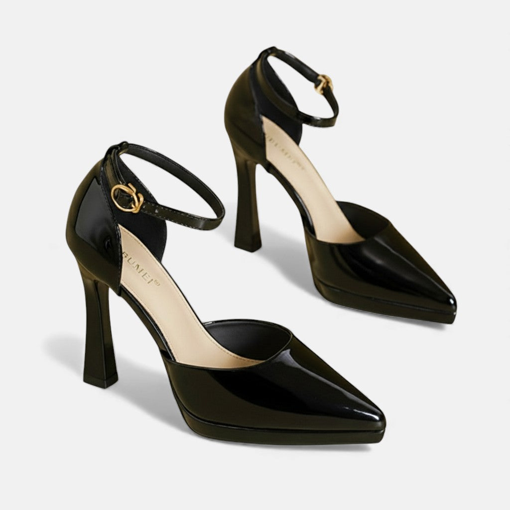 Mira | Evette Leather Heels