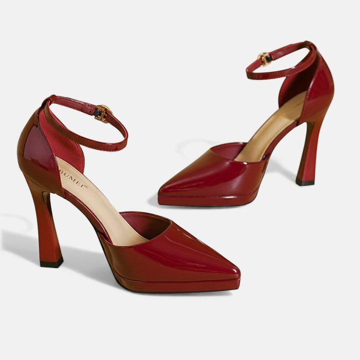 Mira | Evette Leather Heels