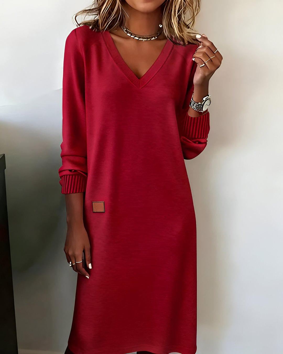 HAYDEN | CASCADING HEM DRESS
