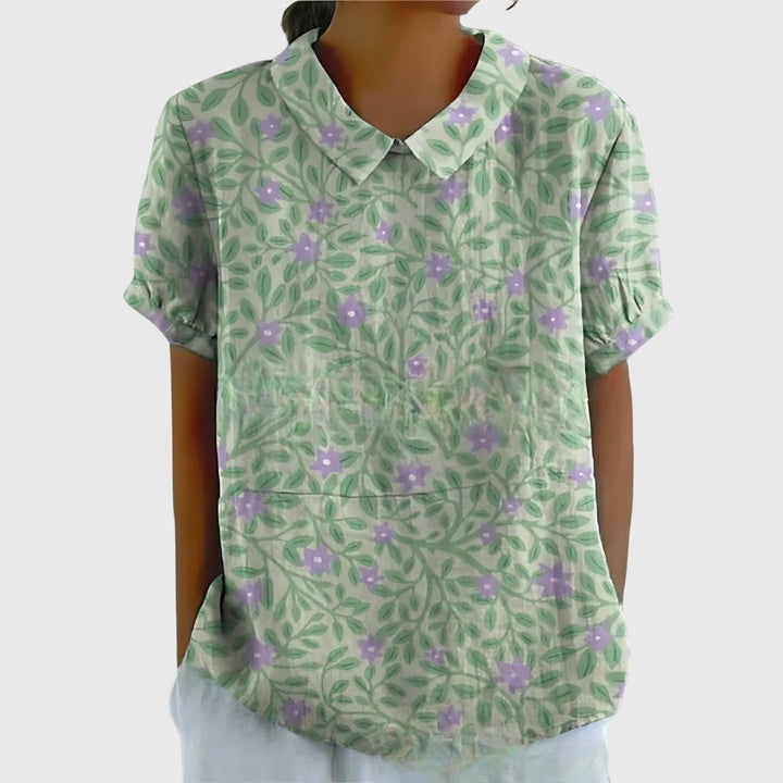 JENNA | LIGHTWEIGHT FLORAL BLOUSE