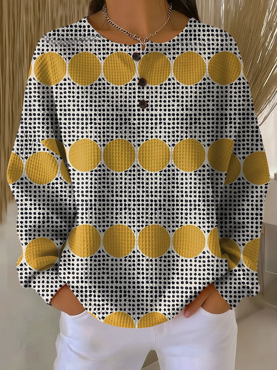 Thyra | Vintage Knit with Geometric Pattern