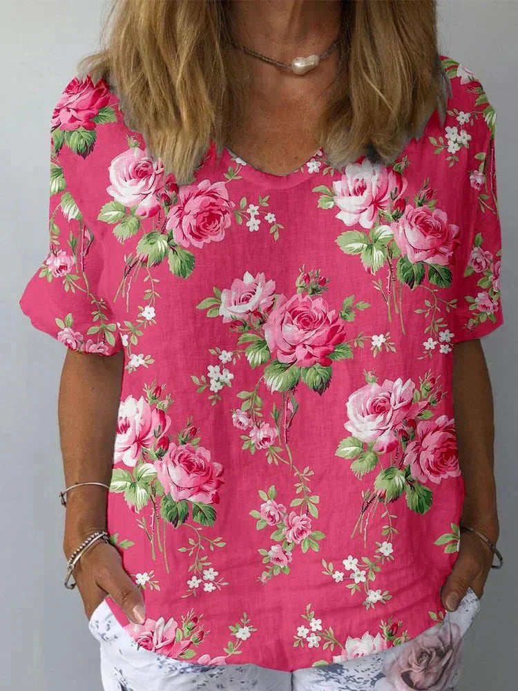 Stella | Artistic Floral Shirt