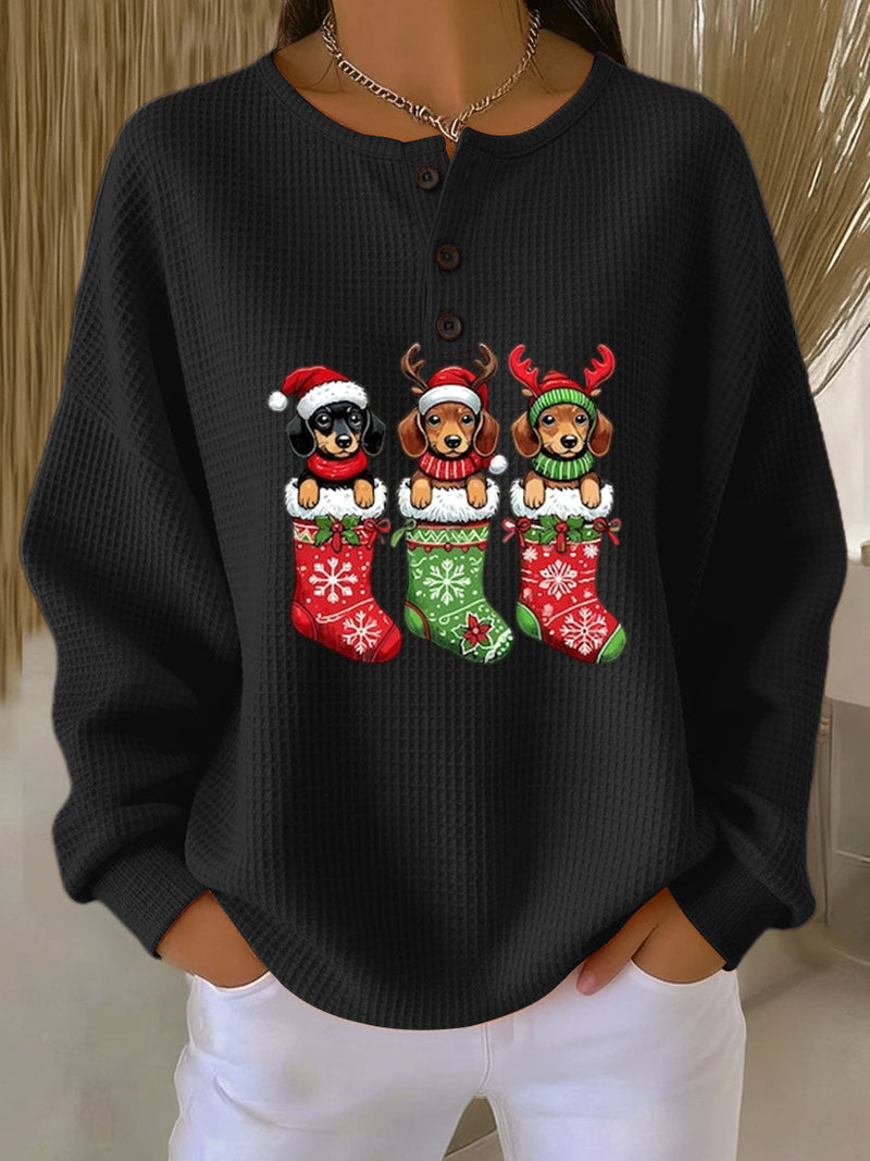 Grethe | Vintage Christmas Sweater Dog Design
