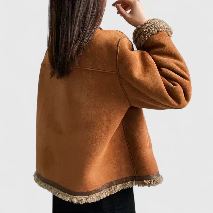 ANGELINA | BUTTON-FRONT TAILORED JACKET