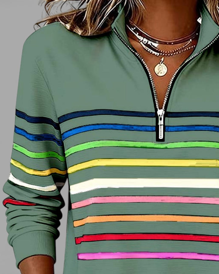 Cassie | Elegant Half-Zip Sweatshirt