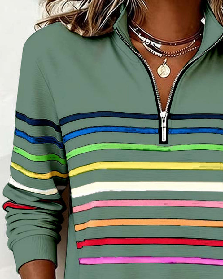 Cassie | Elegant Half-Zip Sweatshirt