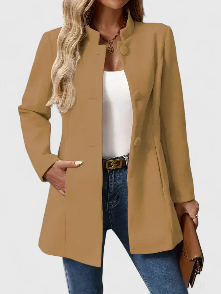 MELISSA | COLLARLESS TAILORED JACKET