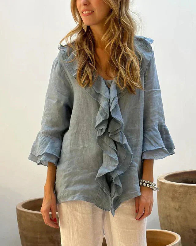 Luna | Stylish Ruffled Blouse