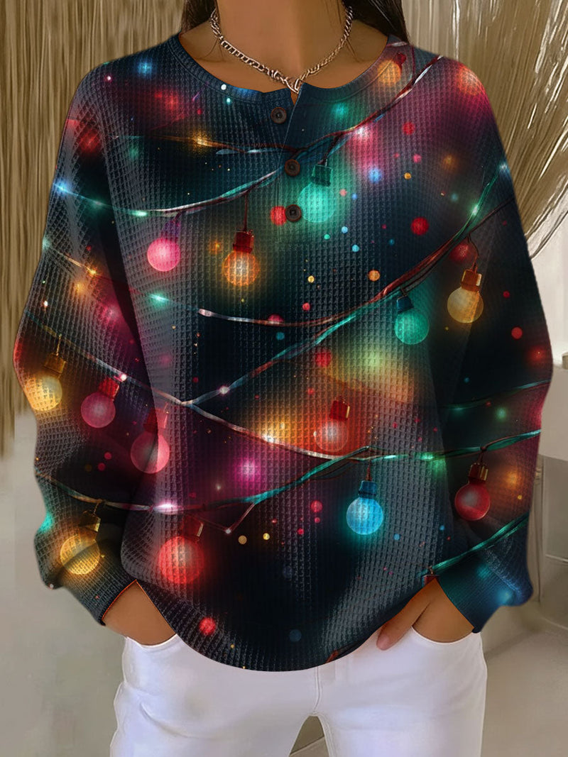 Sanna | Christmas Sweater with Lanterns and Hygge Atmosphere