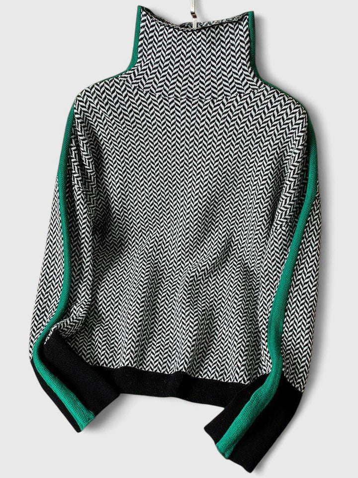 JASMINE | CONTRAST STRIPE SWEATER