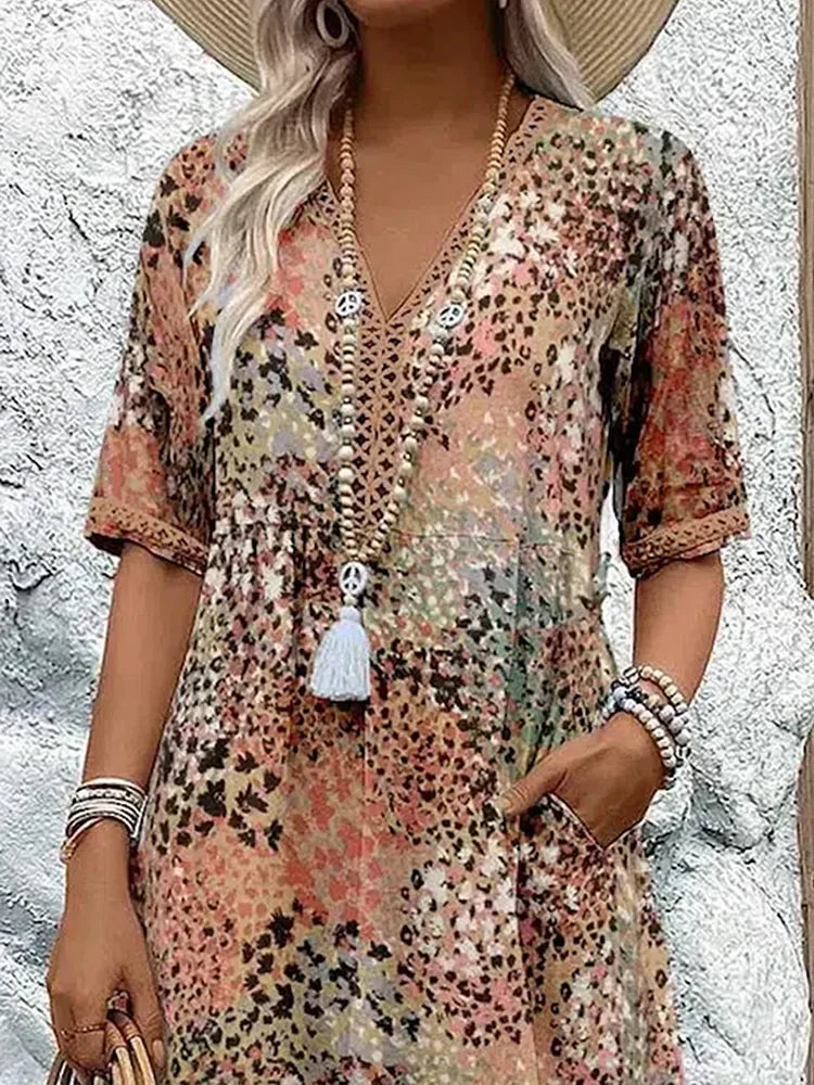 Ariel Vibrant Midi Dress