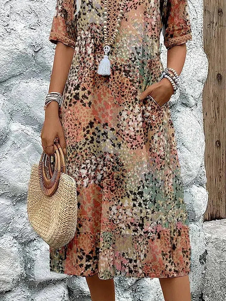 Ariel Vibrant Midi Dress