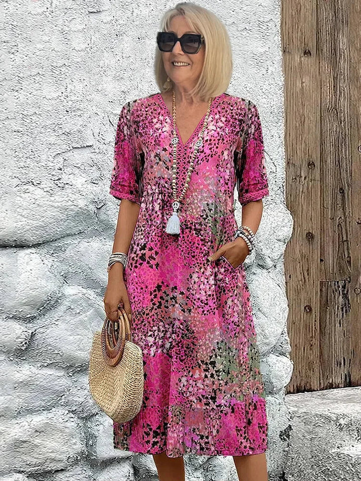 Ariel Vibrant Midi Dress